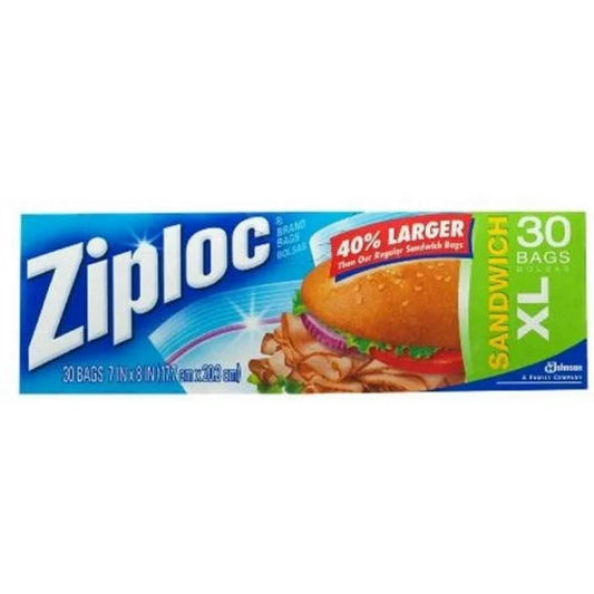 Bolsas De Sándwich Ziploc XL 30 pcs