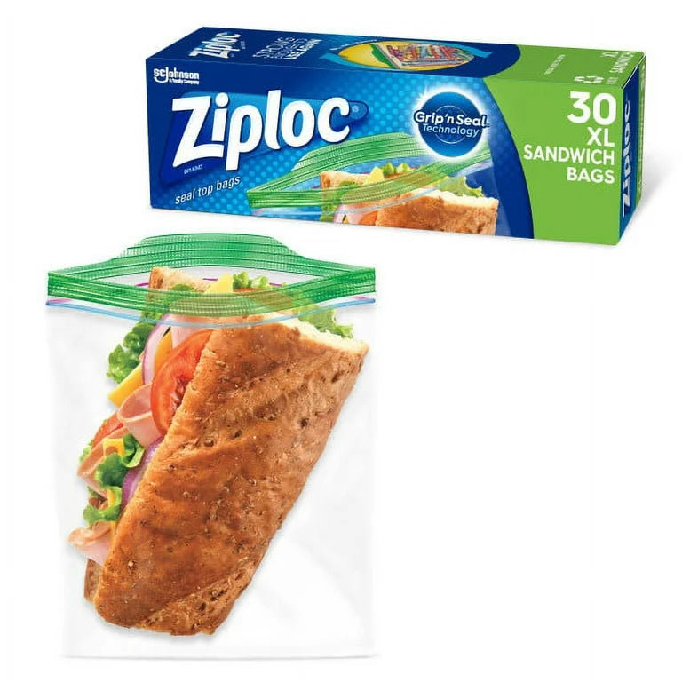 Bolsas De Sándwich Ziploc XL 30 pcs