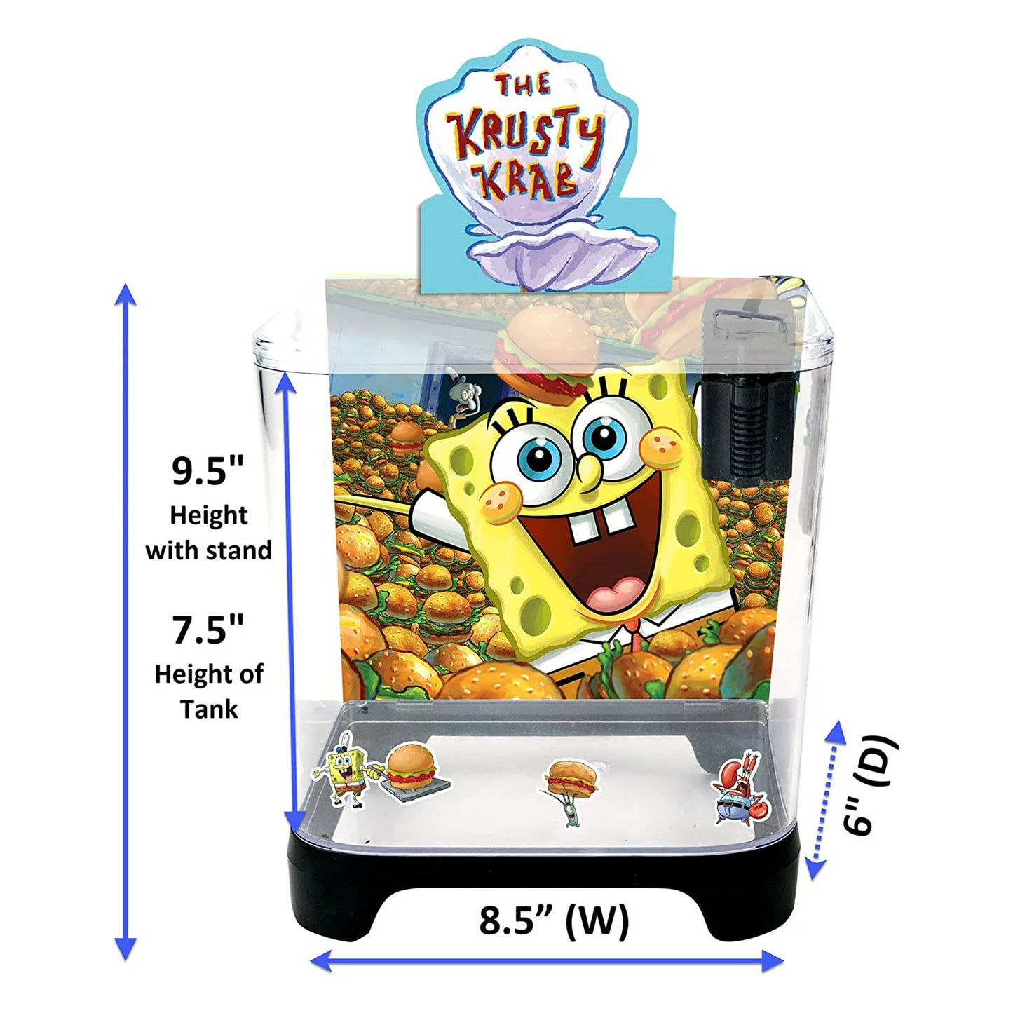 KIT DE ACUARIO BOB ESPONJA DE 1,5 galones