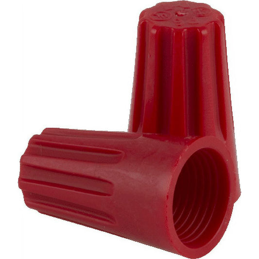 Conectores de alambre grande de giro hiperr resistente, paquete de 20, rojo.