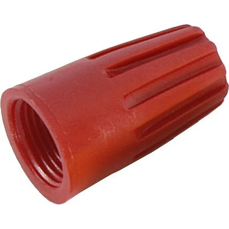 Conectores de alambre grande de giro hiperr resistente, paquete de 20, rojo.