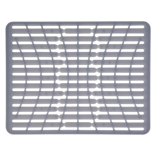 OXO 16,3" x 12,8" Alfombrilla de fregadero de silicona gris