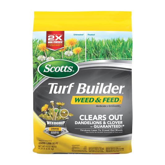 Scotts Turf Builder Weed & Feed3, 5.000 pies cuadrados, 14,29 libras.
