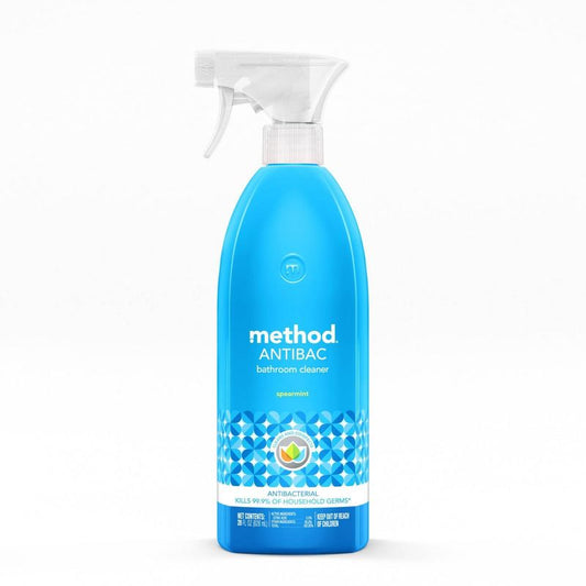 Método Botella de spray limpiador de baño antibacteriano de menta verde - 28 fl oz