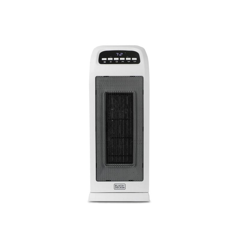 Calentador de torre de cerámica con controles digitales oscilantes BLACK+DECKER