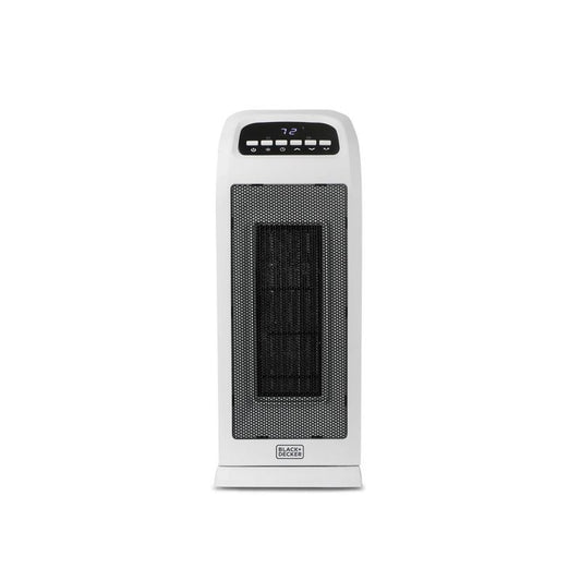 Calentador de torre de cerámica con controles digitales oscilantes BLACK+DECKER