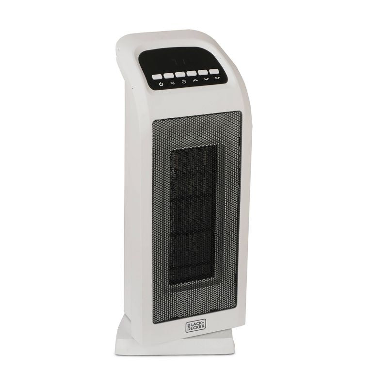 Calentador de torre de cerámica con controles digitales oscilantes BLACK+DECKER