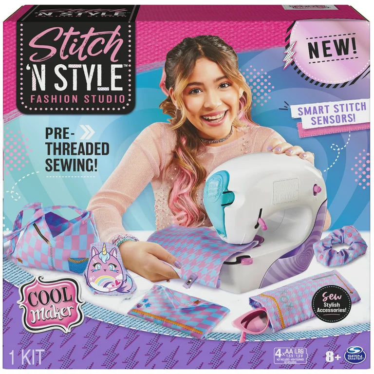 Cool Maker Stitch 'N Style Fashion Studio, máquina de coser prehilado