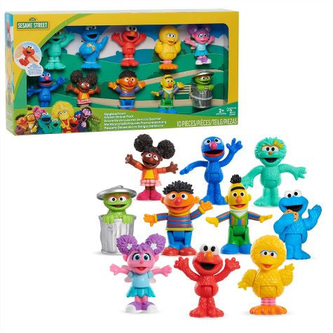 Figuras de lujo de los amigos del vecindario de Sesame Street 9 pcs