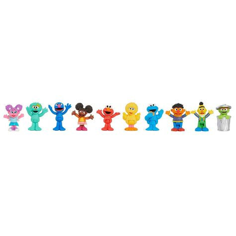 Figuras de lujo de los amigos del vecindario de Sesame Street 9 pcs