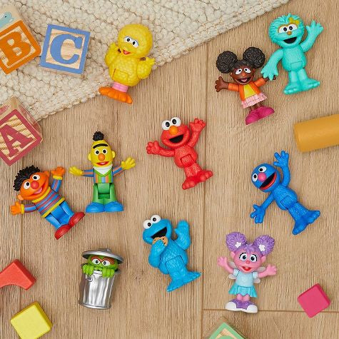 Figuras de lujo de los amigos del vecindario de Sesame Street 9 pcs