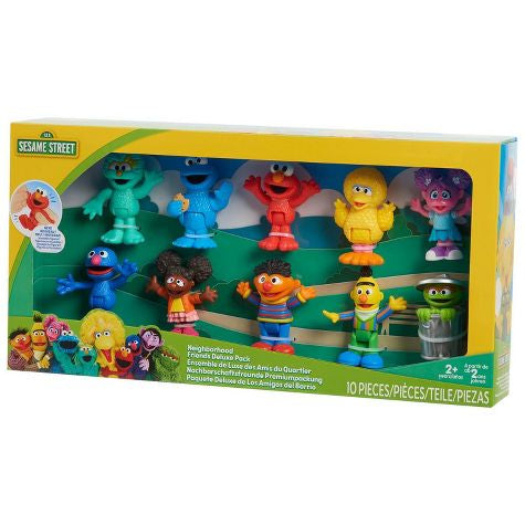 Figuras de lujo de los amigos del vecindario de Sesame Street 9 pcs