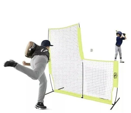 Athletic Works 7'x7' L-Screen Baseball Net Training Heavy Duty Quick Set UpNEW Athletic Works 7'x7' L-Screen Baseball Net Training Heavy Duty Quick Set Up