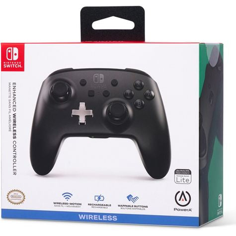 Controlador inalámbrico mejorado PowerA para Nintendo Switch - Negro