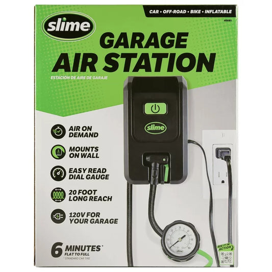 Estación de inflado de aire de garaje Slime 120 voltios Inflador de neumáticos Bomba de neumáticos