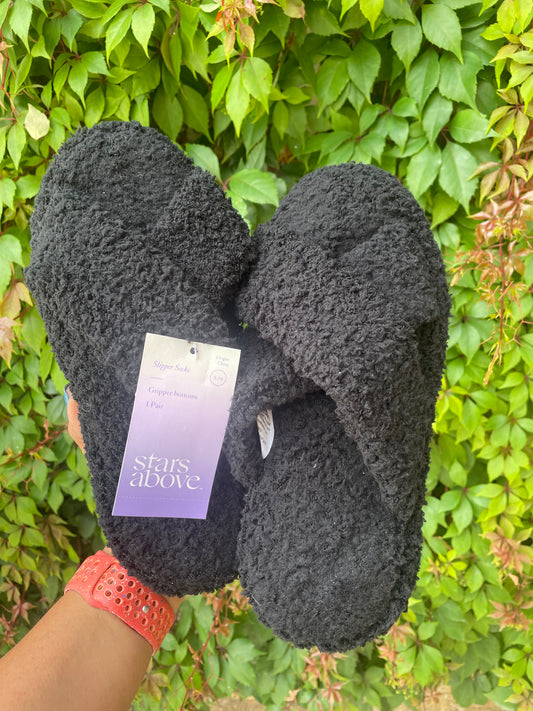 Pantuflas negras antideslizantes S/M