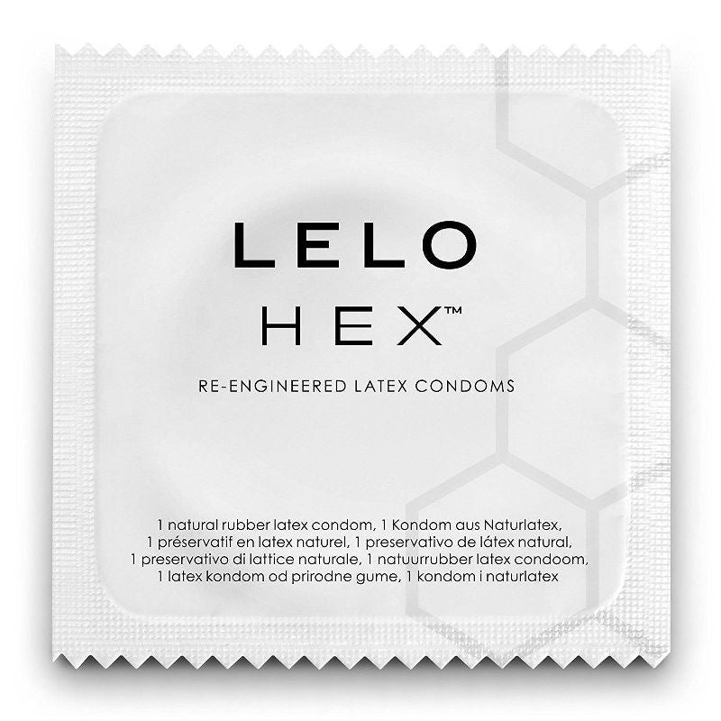 Condones originales sin fragancia LELO Hex - 12ct