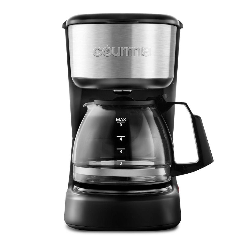 Cafetera Gourmia de 5 tazas con interruptor de un solo toque con Auto Keep Warm Black