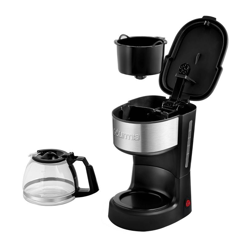 Cafetera Gourmia de 5 tazas con interruptor de un solo toque con Auto Keep Warm Black