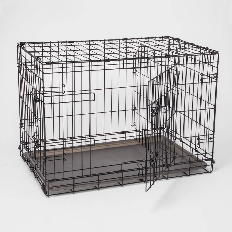 Caja plegable para perros con alambre - Negro - Boots & Barkley™ large