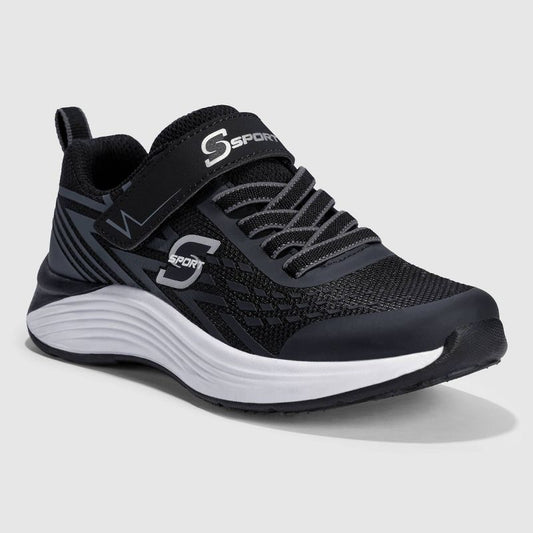 Tennis Spencer para niños S Sport By Skechers - Negro - Talla 1 US