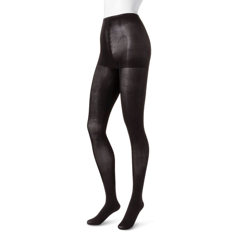 Medias opacas Hanes Premium para mujer de 2pk - Negro