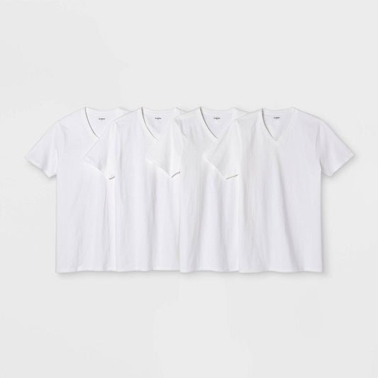 Camiseta de cuello en V de 4pk para hombre - Goodfellow & Co™- talla M