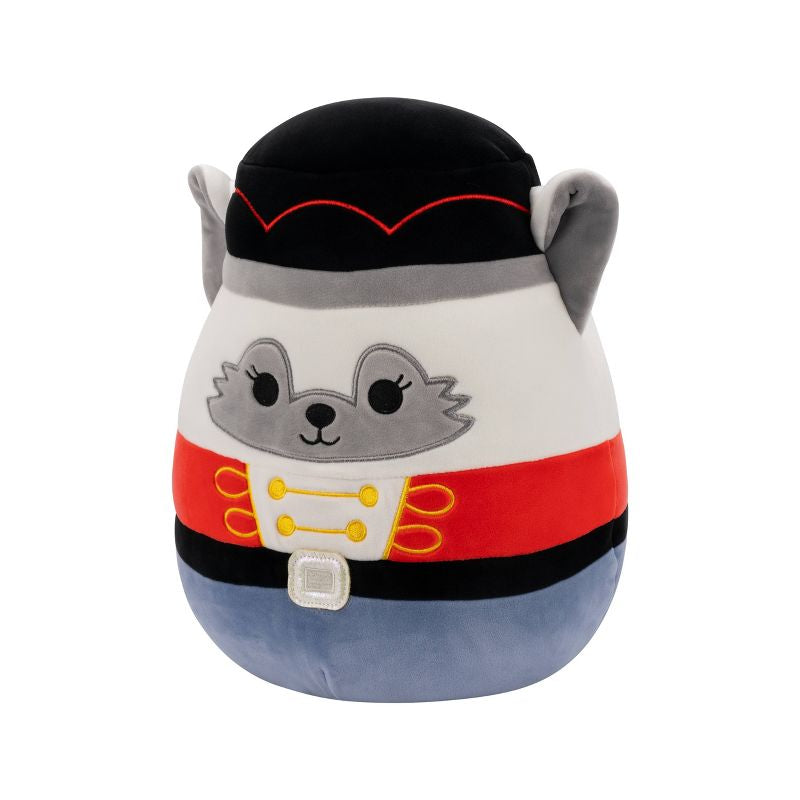 Squishmallows Zorro de invierno de 12" con traje de cascanueces de felpa mediana