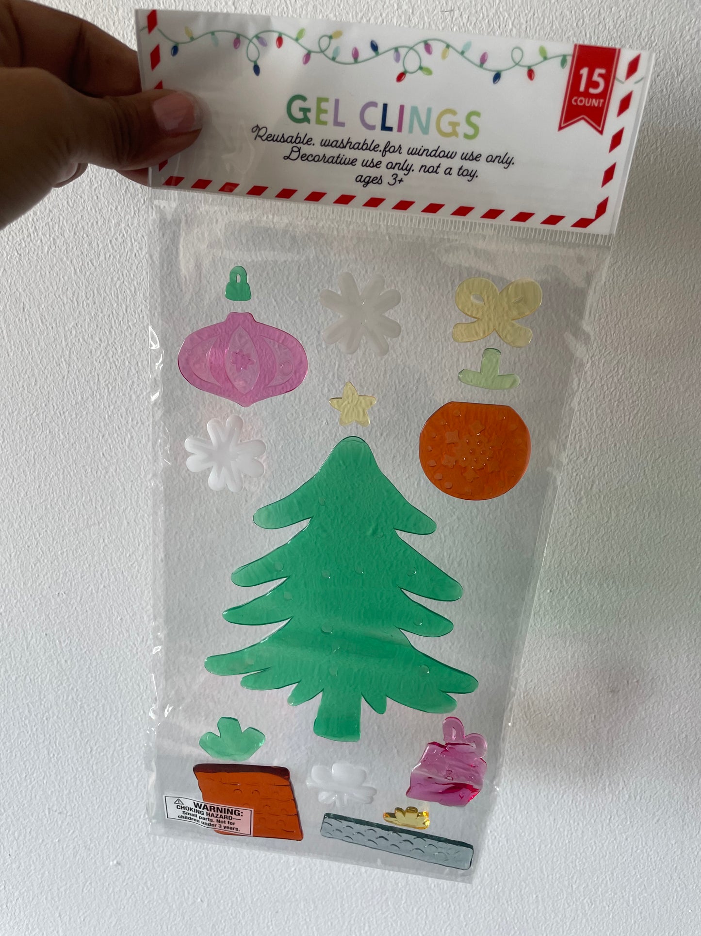 Gel stickers de navidad - varios diseños