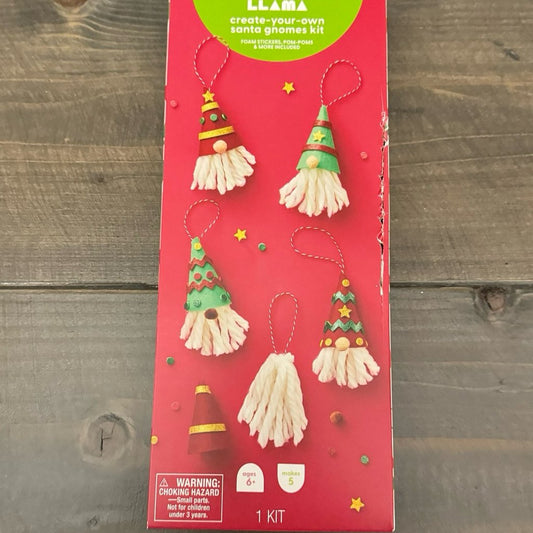 mondo llama Crea tu propio kit de gnomos de Papá Noel NIB