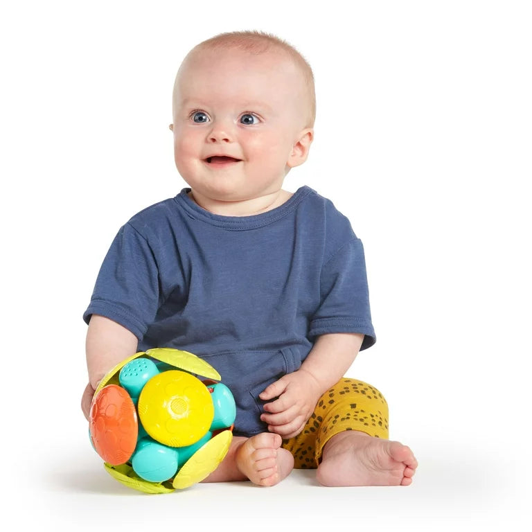 Bright Starts Wobble Bobble Crawl & Chase Baby Activity Ball Toy, Unisex