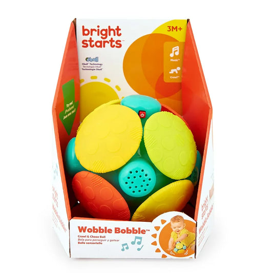 Bright Starts Wobble Bobble Crawl & Chase Baby Activity Ball Toy, Unisex