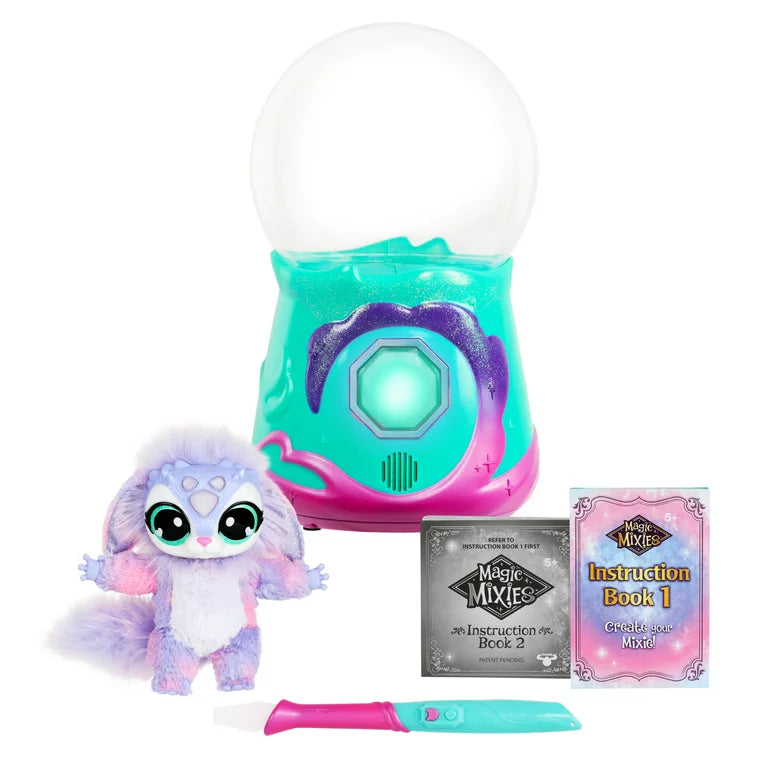 Magic Mixies Sparkle Bola de cristal mágica con exclusivo juguete de peluche Sparkle interactivo de 8 pulgadas Mayores de 5 años