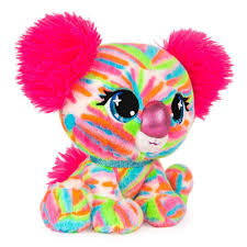 P.Lushes Designer Fashion Pets Koko Melbie Koala Bear Premium Stuffed Animal, Multicolor/Rosa, 6"