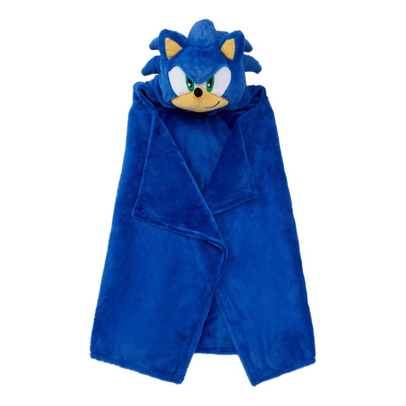 Manta con capucha para niños de Sonic the Hedgehog