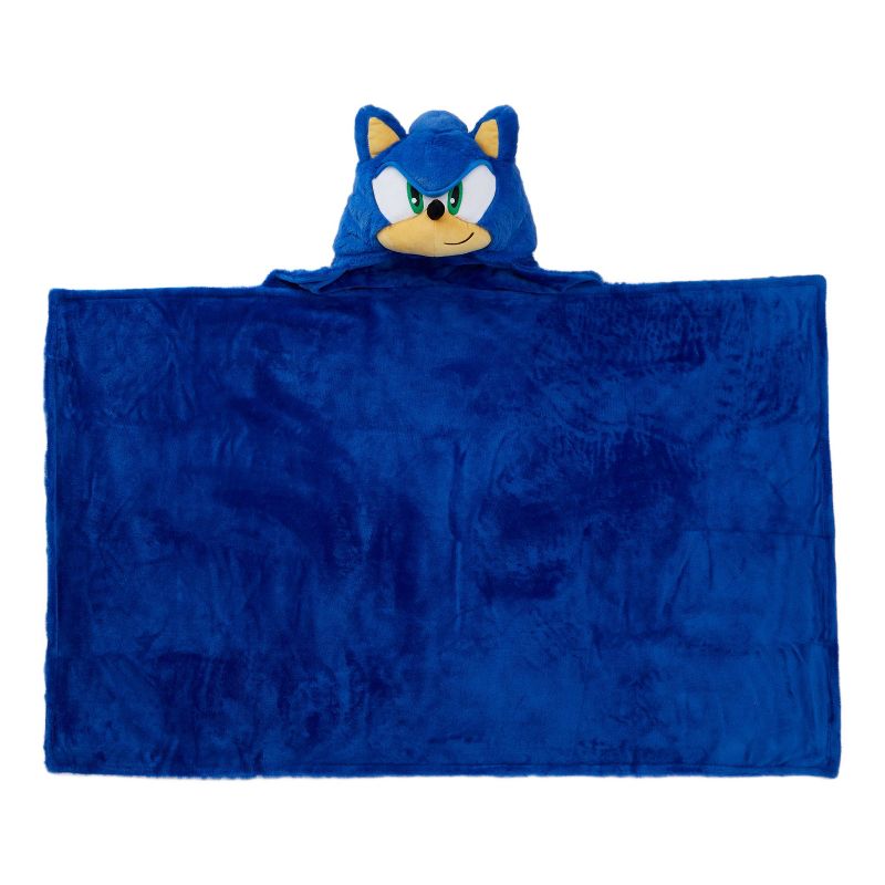 Manta con capucha para niños de Sonic the Hedgehog