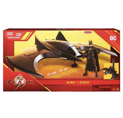 Figura de acción DC The Flash 27"" Batwing y 12"" Batman