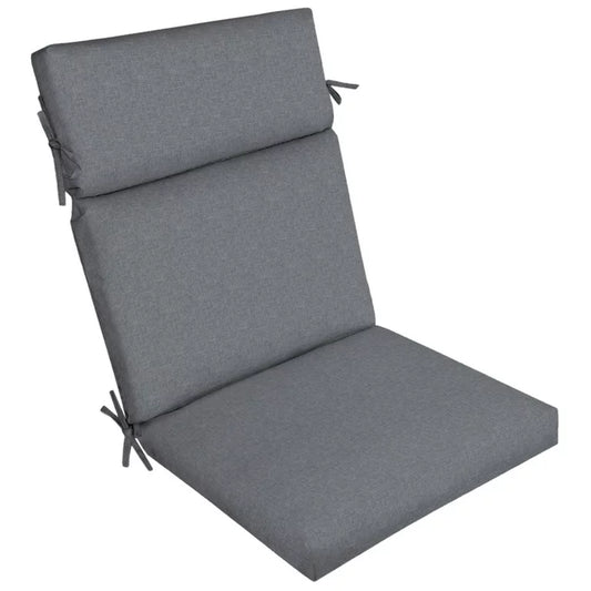 Better Homes & Gardens Cojín de silla de exterior rectangular gris de 44" x 21", 1 pieza
