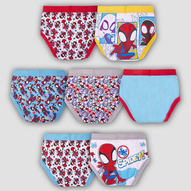 Ropa interior Marvel Spider-Man de 7 piezas para niños pequeños- talla 4T