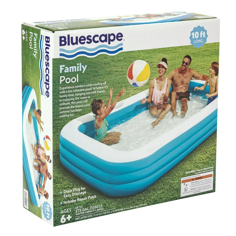 Piscina inflable familiar Bluescape Blue de 10 pies.