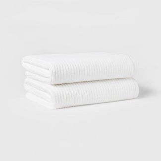 Juego de toallas de baño acanaladas de secado rápido - Threshold