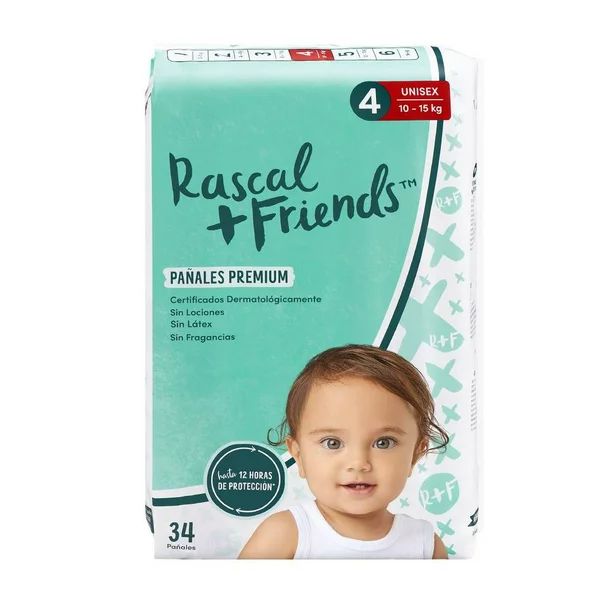 Pañales Rascal & Friends Etapa 4. 150pcs