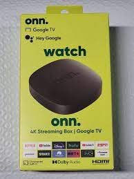 Watch Onn. Google TV 4K caja de transmisión