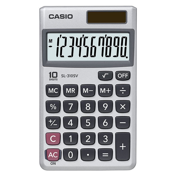 Casio CALCULADORA DE TAMAÑO DE BILLETERA DE 10 DÍGITOS