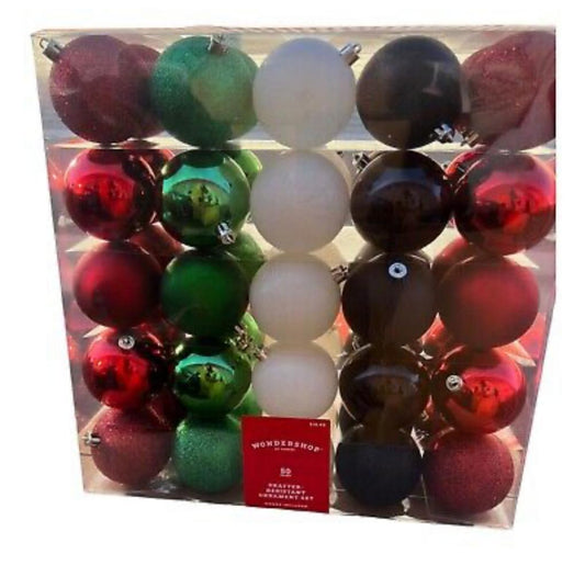 Set 50 pcs esferas de Navidad (Multicolor)